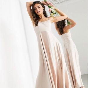 NWT ASOS satin cami maxi dress
